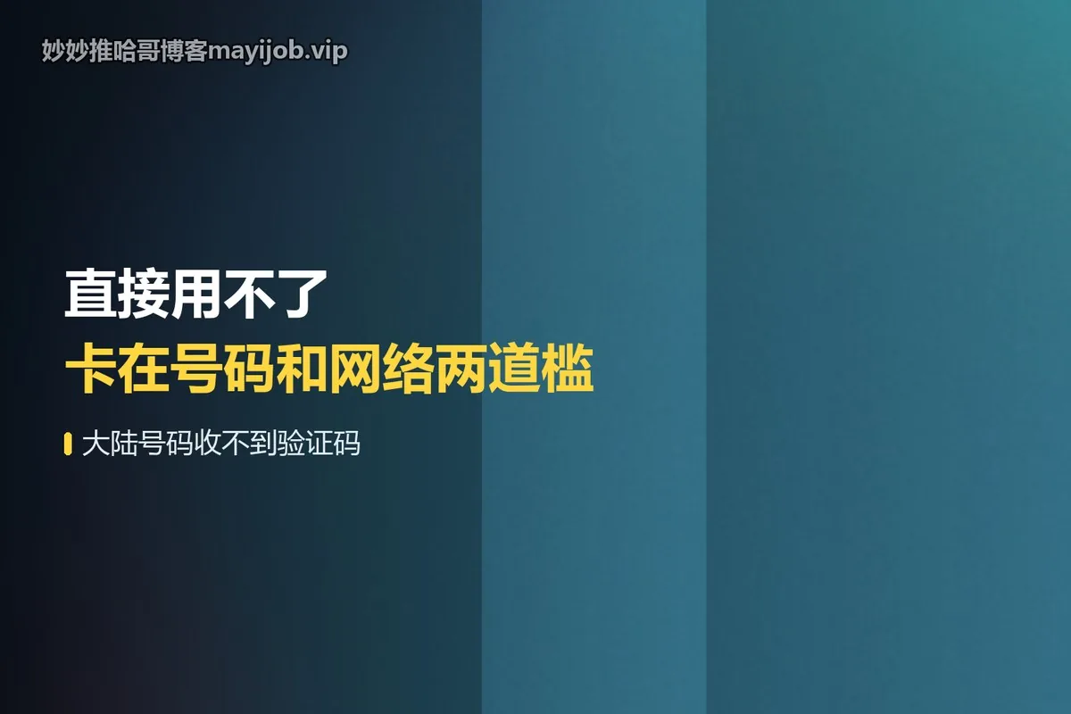 直接用不了 卡在号码和网络两道槛